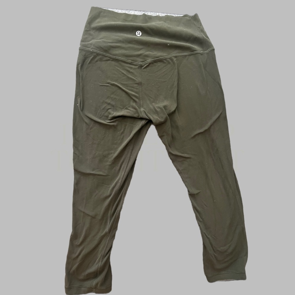 Lululemon Mid Rise Legging military green